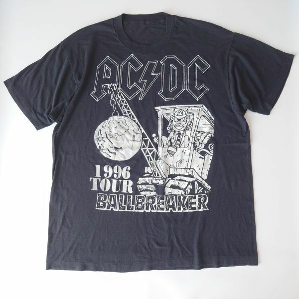 Tシャツ AC/DC バンT ビンテージ レア ブラック 黒 クラシック ロック 古着 バンド クラシックロック