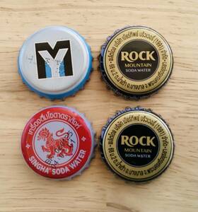 9 abroad soda beer ..4 piece set together Thai Land overseas ROCK lock diy collection and so on 