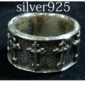  silver ring 925 Cross 10 character .15 number ring silver made man and woman use SV-011-15