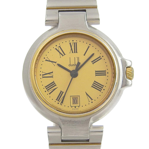 Dunhill Dunhill millenium наручные часы SS× позолоченный серебряный кварц аналог отображать женский Gold циферблат [55310450] б/у 