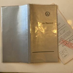 車検証ケース Volkswagen service recordヤナセ　取扱説明書 当時物