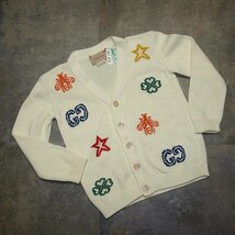 GUCCI◇グッチ・子ども用カーディガン◇ライトアイボリー系　24Mサイズ　クリーニング済み　美品_画像1