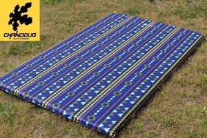 ★ chanodug ★ двойной размер ★ Pattern ★ ★ Camping Mat ★ Blue ★ Толщина от 5㎝ до 7.5㎝ ★ Mat Mat ★ Inc. Matt ★ Hiace 200 Series ★ 2