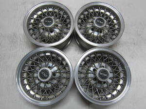 ☆RAYS VOLK SPECIAL WIRE SPOKE WHEEL 14 x 6.5J +11 PCD114.3 x 5H レイズ ボルク ワイヤー スポーク ホイール 旧車 当時物 希少 中古☆