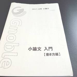 Gnoble 小論文入門 書き方編 テキスト 国語 現代文 河合塾 駿台 鉄緑会 Z会 東進