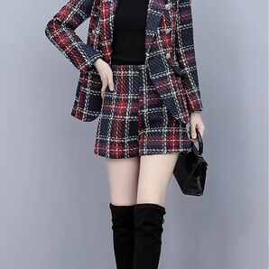 上下セットアップ スーツスタイル レディース パンツスーツ セットアップ