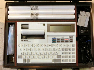 PC-2500S シャープ　ポケコン　貴重 複合機　プロッタプリンタ付属　 用紙 EA-515P　RAMカード　CE-202M ペンあり　修理　動作品　ジャンク
