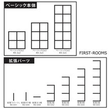 ディスプレイラック・カラーボックス　オーブンタイプ　幅128　奥行き30　高さ128ｃｍ　ブラウン レクタックス_画像3