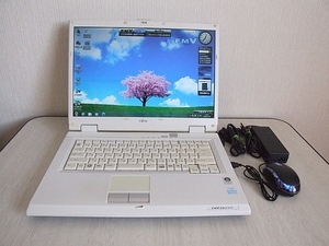 ☆FMV-BIBLO NF40Y Cel 1.73GHz/2GB/500GB/Windows7☆4042-1