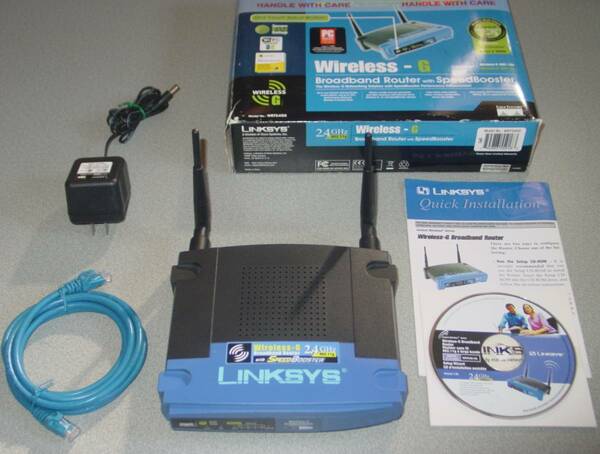 LINKSYS WRT54Gシリーズ 802.11g 2.4GHz 54Mbps 無線LANルーター WRT54GS v.5 送料込み