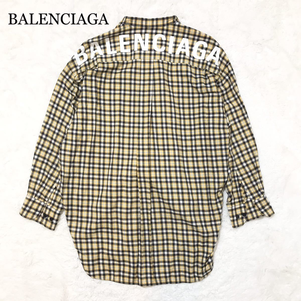 ヤフオク! -balenciaga(バレンシアガ) オーバーサイズチェックシャツの 