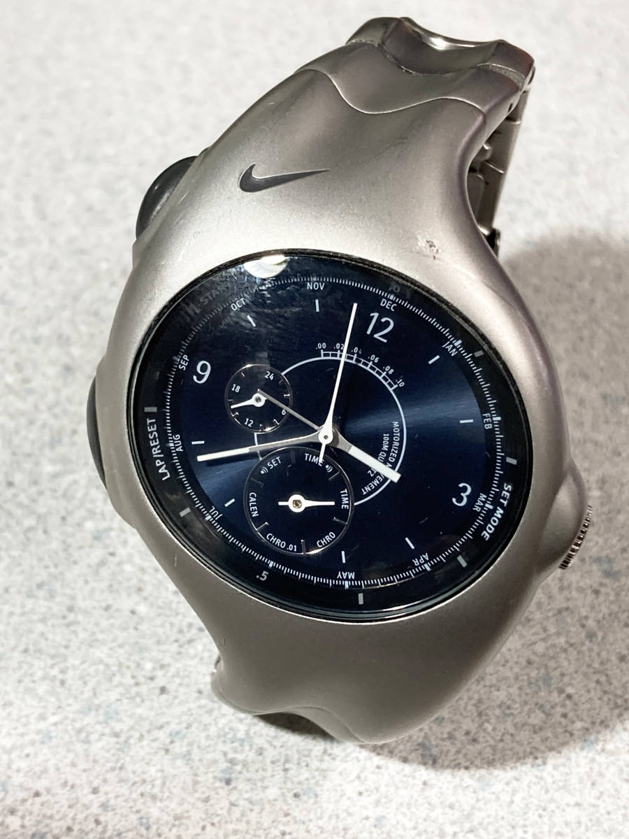 完成品 激レア!動作確認済み!NIKE VD82-5020 クォーツ 腕時計 黒文字