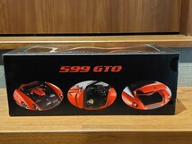 1/18 HotWheel フェラーリ 599 GTO レッド マテル エリート (Ferrari スペチアーレ ELITE 京商 BBR Looksmart F50 F40 ENZO 288 360 430)_画像2