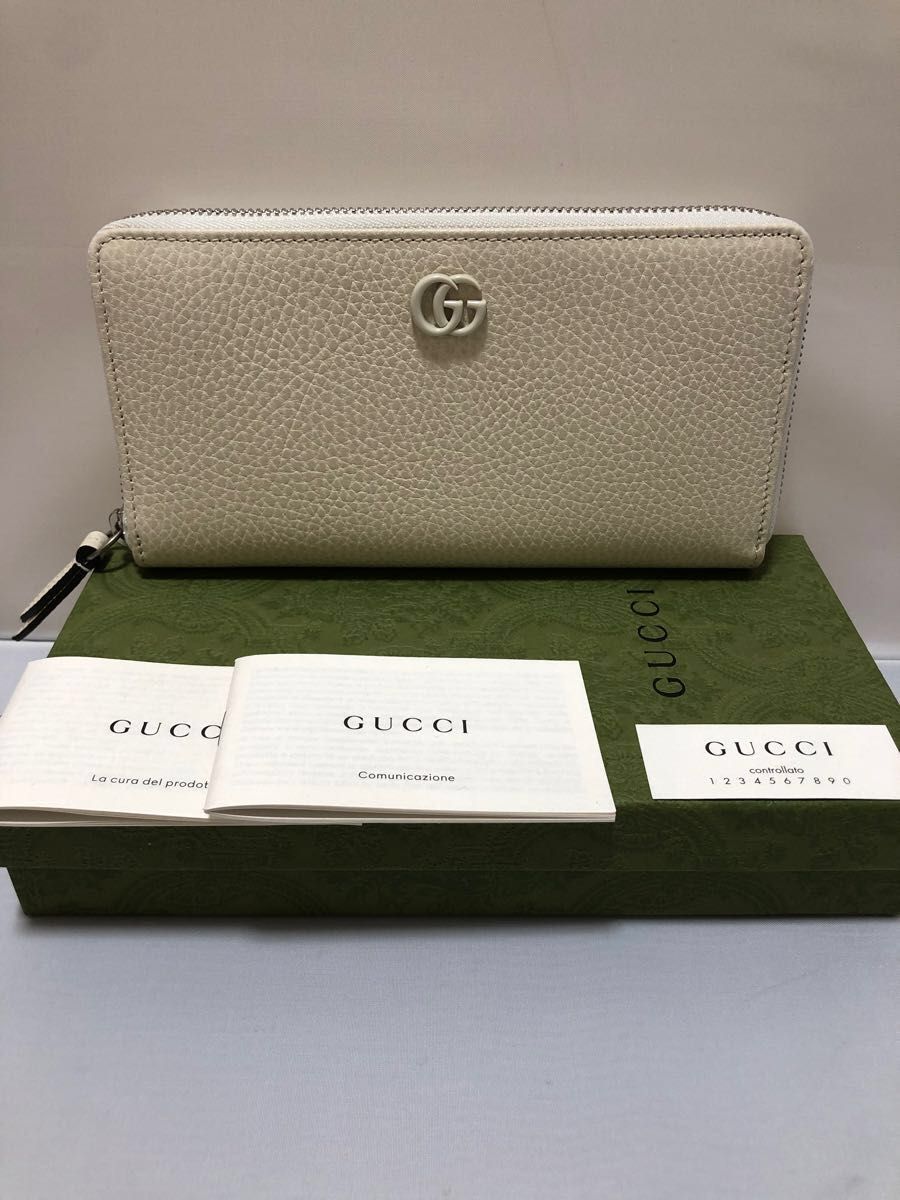 GUCCI グッチプチマーモント長財布ミスティックホワイト新品未使用