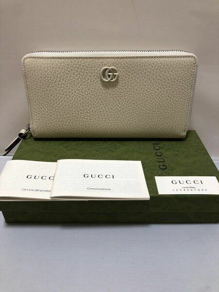 GUCCI グッチプチマーモント長財布新作♪アイボリー新品未使用♪