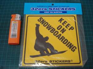 １点のみ！KEEP ON SNOWBOARDINGのステッカー！