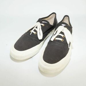 Maison Kitsune メゾンキツネ 27.5 スニーカー キャンバス メンズ チャコール/AC71