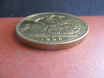 大幅値下げ！大英帝国の金貨　1896年　悪竜退治　ヴィクトリア女王　定価42000円_画像1