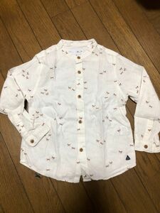 ZARA キッズ　マオカラーシャツ　110cm