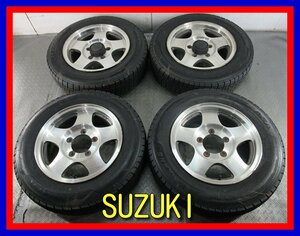 ■中古タイヤホイール■　ENKEI SUZUKI 16インチ 5.5J +22 5H 139.7 NANKANG CORSAFA 175/80R16 91Q 4WD ジムニー ST 激安 送料無料 J629