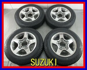 ■中古タイヤホイール■ SUZUKI 純正16インチ 5.5J +22 5H 139.7 BRIDGESTONE DM-V1 175/80R16 91Q 4WD ST 激安 送料無料 J659