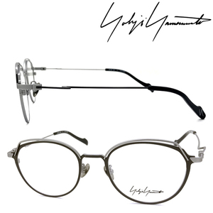 Yohji Yamamoto ヨウジヤマモト メガネフレーム ブランド グレー×マットシルバー 眼鏡 YY-19-0051-02