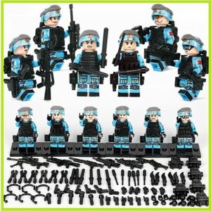 即決…MOC LEGO レゴ ブロック 互換 ARMY ロシア軍特殊部隊 アンチテロ部隊 カスタム ミニフィグ 6体セット 大量武器・装備・兵器付 D220