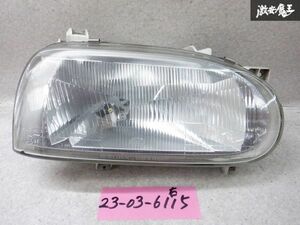 VW ワーゲン純正 HELLA製 1HADZ系 ゴルフ3 1998年 ハロゲン ヘッドライト ヘッドランプ 右 右側 301-138 860 01 棚2L13