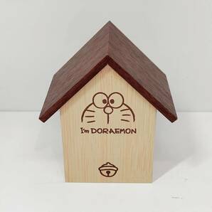 ●美品 動作品 ドラえもん LED木目調クロック I'm DORAEMON ハウス型 置き時計 デジタル アラーム機能付き 省エネ 藤子不二雄 S1386の画像2