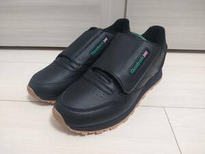 * новый товар Reebok REEBOK кожа спортивные туфли *CL LEATHER STOMPER * Classic кожа серии * чёрный цвет 