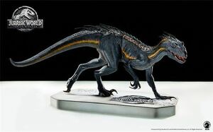 ジュラシックワールド　フィギュアインドラプトル INDORAPTOR 塗装済みガレージキット完成品W-Dragon 数量限定樹脂POLYSTONE1/15スタチュー