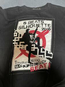 布袋寅泰　35th anniversary BEAT 1 CREW Tシャツ　tomoyasu hotei beat crazyグッズ　boowy complex 美ユーズド