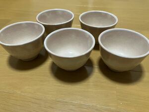 萩焼　湯呑揃　下鴨山造5客セット新品未使用品 ※茶器・湯のみ・茶のみ・日本食器・陶器