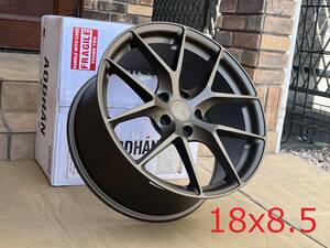 新品！Aodhan AFF7 18x8.5+35 5穴 PCD120 CB72.6 Matte Bronze フローフォーミング製法 Concave USDM