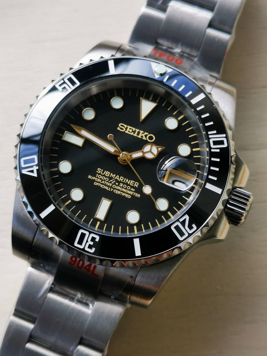 爆買い人気 Seiko カスタム ホワイトシェル文字盤 ほぼ未使用 セイコー