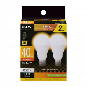 まとめ得 ELPA(エルパ)　LED電球　ミニクリプトン形　LDA4L-G-E17-G4104-2P ｘ [3組](a-1626243-m)
