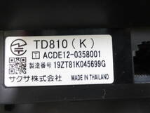 Saxa 18ボタン標準多機能電話機TD810(K) 領収書可4_画像3