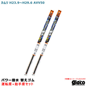 ガラコワイパー パワー撥水 替えゴム 車種別セット カムリ H23.9～H29.6 AVV50 運転席+助手席 ソフト99 ht