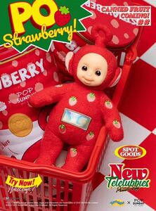 [ Teletubbies ]TELETUBBIES Poe PO fruit can canned goods strawberry soft toy figure bag attaching regular goods postage included 
