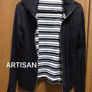 ARTISAN メンズ 高級 パーカー Sサイズ コムサデモード　COMMECA DU MODE カジュアル 入手困難　レア 春服