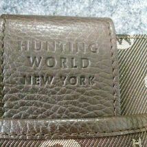 ショルダーバッグ　HUNTING WORLD NEW YORK 約24×30×4㎝ ベルト約100㎝　美品_画像7