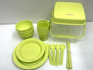  free shipping h44044 LOGOS Logos cutlery set tableware set 6 kind green beautiful goods 