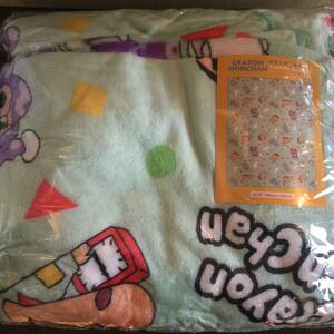 クレヨンしんちゃん フランネル ブランケット CRAYON SHINCHAN FLANNEL BLANKET サイズ180×140cm 新品 未開封 同梱可 ブルー -2