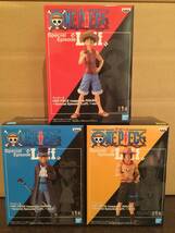 ONE PIECE magazine FIGURE Special Episode Luff/ ワンピース ルフィ エース サボ 3種セット フィギュア プライズ 新品 未開封 同梱可-3_画像1