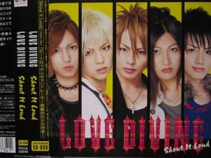 LOVE DIVING / Shout It Loud DVD付き2枚組!! 帯付!!