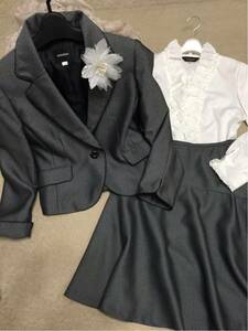 [ new goods 13AR]* blouse attaching 3 point set * black Tailor color flared skirt * white blouse frill *L size ceremony wedding go in . go in . type 