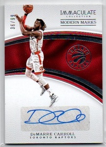【DeMARRE CARROLL】2016-17 Immaculate Collection Modern Marks Autographs #11 36/99