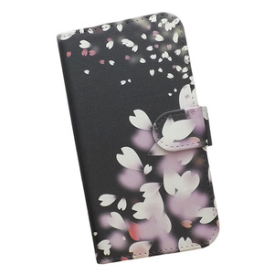 AQUOS zero6 SHG04/A102SH/SH-M18　スマホケース 手帳型 プリントケース 桜 花びら さくら 春 おしゃれ