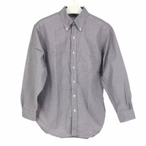 【美品】ブルックスブラザーズ Brooks Brothers ボタンダウン長袖シャツ BDシャツ 綿100％ サイズ16 31 マルチカラー チェック柄_画像1