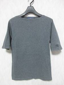  St. James SAINT JAMES 5 minute sleeve plain cut and sewn T-shirt gray XXS.2849